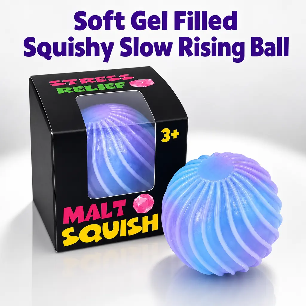 1pc Kawaii Maltose Squishy Stress Ball - Cool Mint Dreamy Pastel Slow Rising Squishies, Anxiety Relief Sensory Fidget Tool, Thoughtful Tiny Care Gift for Classrooms, Stocking Stuffers, Care Packages Addition, Squishy Stress Balls, Pastels