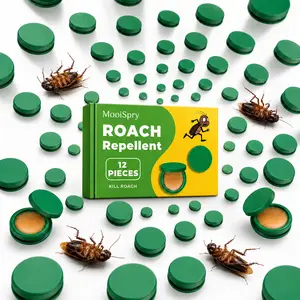48-Pack Indoor Roach Bait Gel & Trap, Effective Cockroach Killer Set, Home & Outdoor Pest Control Bait Trap Kit repellent moonspry indoor infestation dormitory kitchen domestic