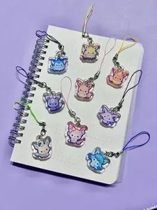 Mini Eeveelution Buds - Epoxy Phone Keychain