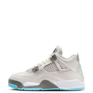 Little Kid's Jordan 4 Retro Photon Dust/Blue Chill (HV4682 014)