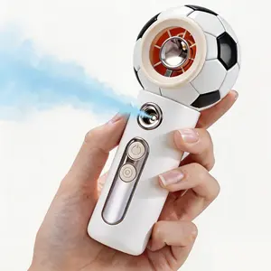 Handheld Misting Fan Portable - 2000mAh Rechargeable Battery, Powerful Turbo Personal Mister Fans, 4 Speed, Mini Water Spray Mist Hand Fan for Match, Travel, Outdoors, Beach Vacation