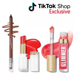 Revlon TikTok Shop Exclusive Lip Bundle - Super Lustrous Glass Shine Balm, Colorstay Multi-Liner, Glimmer Gloss, Radiant Makeup hydrating Lip Set Revlon TikTok Shop Exclusive Lip Bundle - Super Lustrous Glass Shine Balm, Colorstay Multi-Liner, Glimmer Gloss, Radiant Makeup hydrating Lip Set
