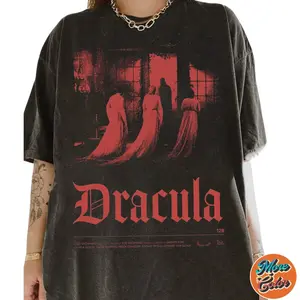 Dracula poster Vintage Shirt, Movie Sweatshirt, Cotton Unisex T-shirt, Crew Neck, Size S- 3xl, Menswear Top, Womenswear Top Underwear Streetwear