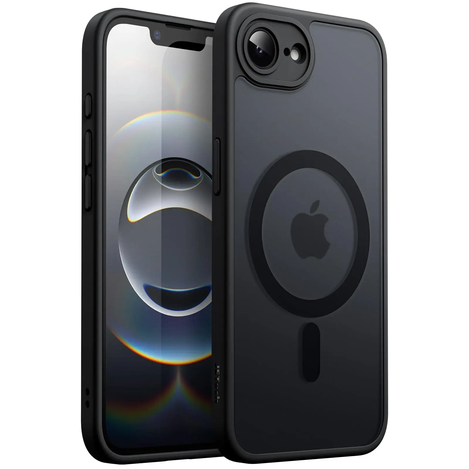 JETech Magnetic Case for iPhone 17e / iPhone 16e Compatible with MagSafe, Translucent Matte Back Slim Shockproof Phone Cover, 6.1-Inch Display