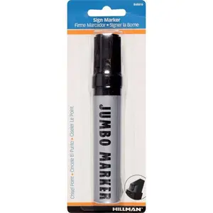 Hillman Group RSC 5028125 Jumbo Marker Chisel Black