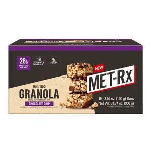 MET-RX Big 100 Chocolate Chip Granola Protein Bars