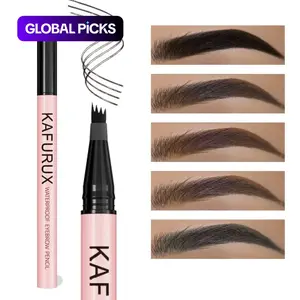 Waterproof Eyebrow Pencil, Liquid Pen, 1 Count Long-Lasting Precise Eyebrow Enhancer, 4-Pointed Eye Brow Pen, Makeup Cosmetic for Natural-Looking Brows #GLOBAL PICKS