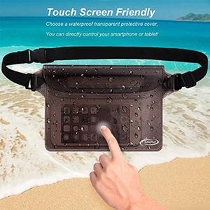 AiRunTech Waterproof Fanny Pack,Phone Pouch Dry Bag for Passport Wallet Purse,Floating Waterproof Bags for Travel Beach Swimming Kayaking Boating Cruise Accessories