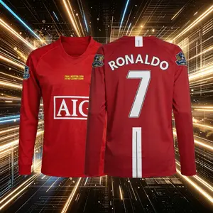 7# Cristiano Ronaldo 07 08 Home And Away Short And Long Sleeve Soccer Jersey Fans Version