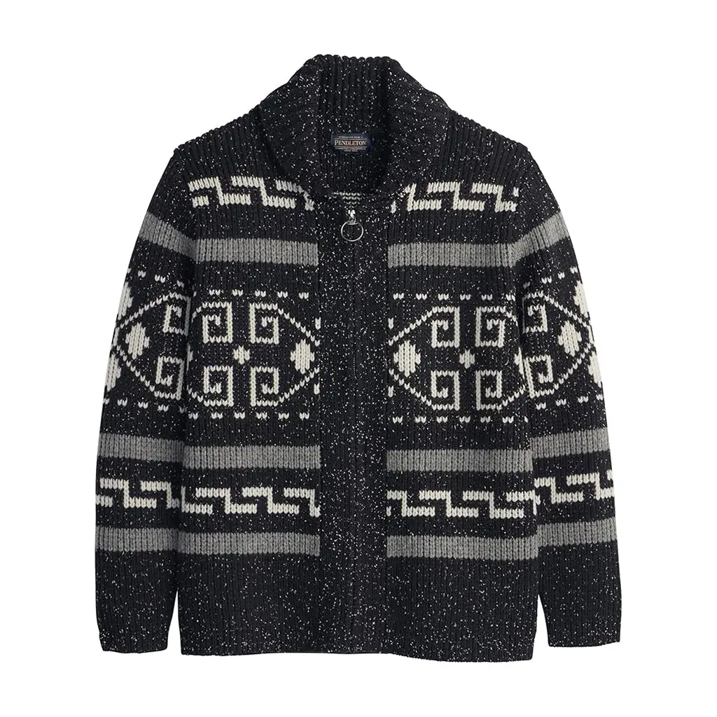 Pendleton Men's Original Westerly Ribbed Knit Nylon Sweater - Long Sleeve Cardigan Tops, Casual Menswear Pullover