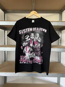System of a Down Rare Design Band Black Unisex Short Sleeve All Size T-Shirt