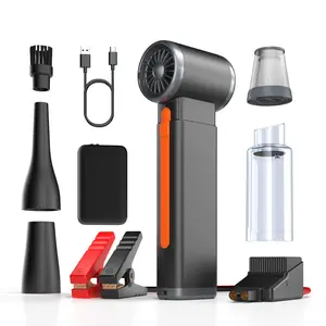 Storm Launcher：Car power starter and violent fan 4-IN-1 modular car essentials kit| jump starter| 3-Speed Air Blower| Portable & Fast Charging |vacuum cleaner |LED Lighting|