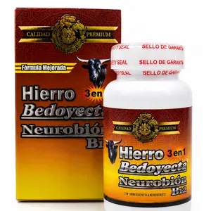 Hierro 3 in 1 Bedo Neuro (100 tab) 500mg B Complex Premium Quality  Vitamin  Dietary Supplement Healthcare Tablet Fitness Edible