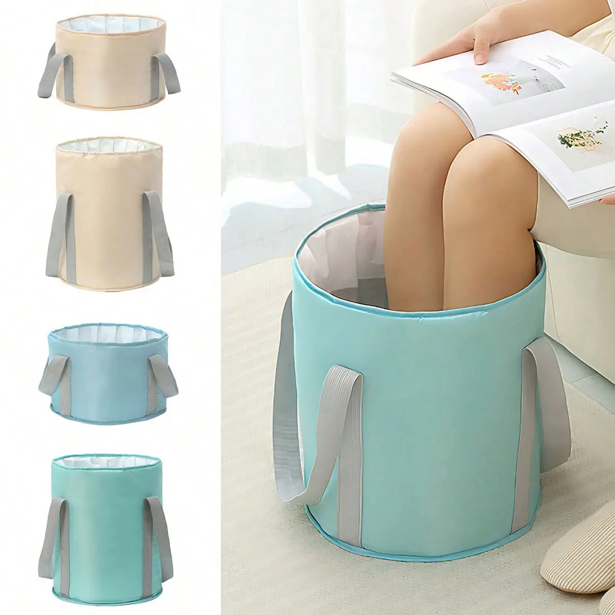 Collapsible Foot Soak Bath Tub - Insulated Non-Electric Portable Spa Basin with Reinforced Handles, Perfect for Relaxing Foot Baths at Home, Easy to store and Travel, Foldable Basin, Foot Soaker Tub