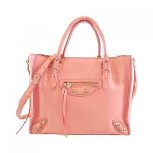 Pre-owned Balenciaga Calfskin Shoulder Bags Mini Papier A4 Calf 2way bag