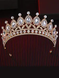 Elegant Crystal Crown Headpiece, Perfect for Weddings Parties Events, Sparkling Bridal Hair Accessory for Special Occasions