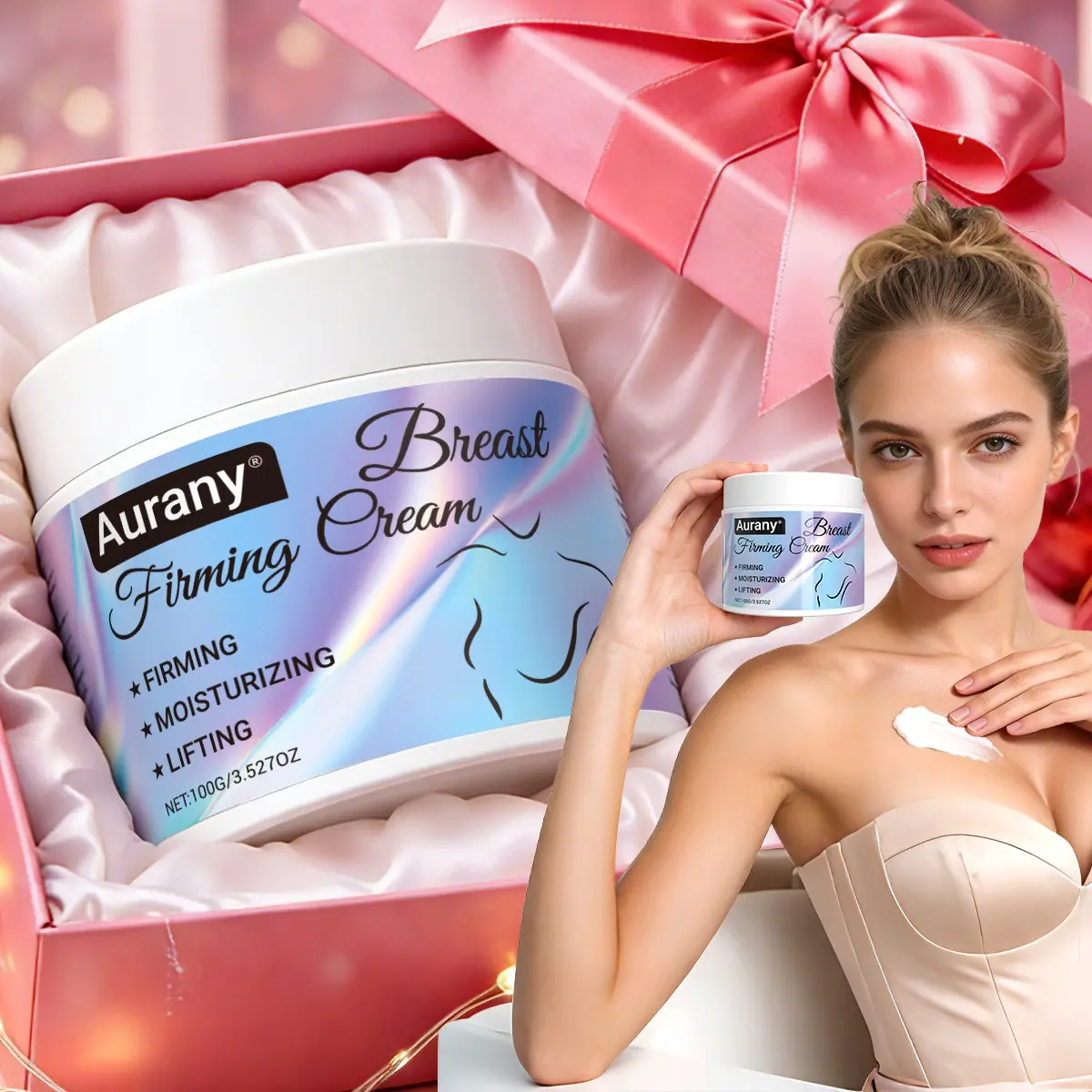 Breast Firming Cream, Breast Enhancer, Moisturizer, Halloween, Christmas Holiday Gifts, Firming Women'S Body Skincare Cream, Lifting Firming Skincare Products, Suitable for all skin types, Lifting Moisturizing Cream, Autumn and Winter Skin Care -100g