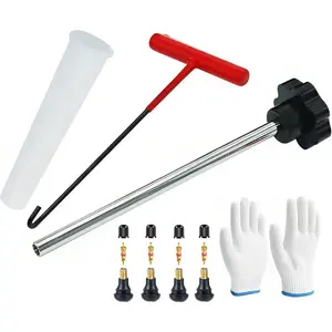 Quick Tire Valve Change Tool, Valve Stem Core Replacement Tool Kit For Cars,Trucks,Motorcycles etc (7PCS)