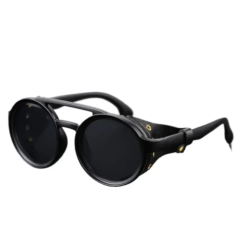 Steampunk Round Goggles, Retro Windproof Protective Eyewear for Adults, Vintage-Look Bike Gear for Cycling and Streetwear, Built For Cycling And Street Rides, Retro Bike Vibe, Outdoor Sports, Cycling Shades, Retro Look tiktokshopbacktoschool