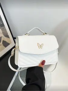 Women's PU Leather Bow Design Crossbody Bag, Bowknot Satchel Purses, Casual Shoulder Handbag for Daily Use & Travel, Fashionable Ladies' Accessory