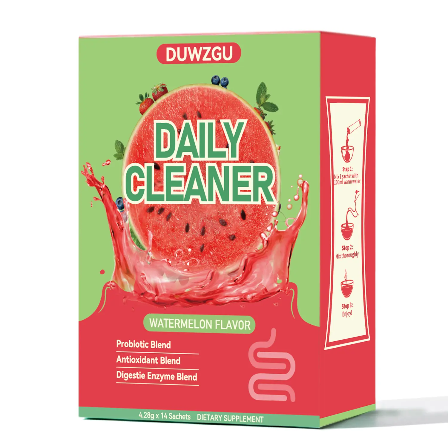 Instant Probiotics Drink | Refreshing and Tasty Watermelon Flavor | Powder | Individual Small Sachets | Convenient to Carry | For Daily Use