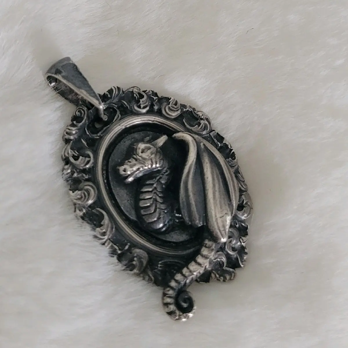 Silver Dragon Pendant