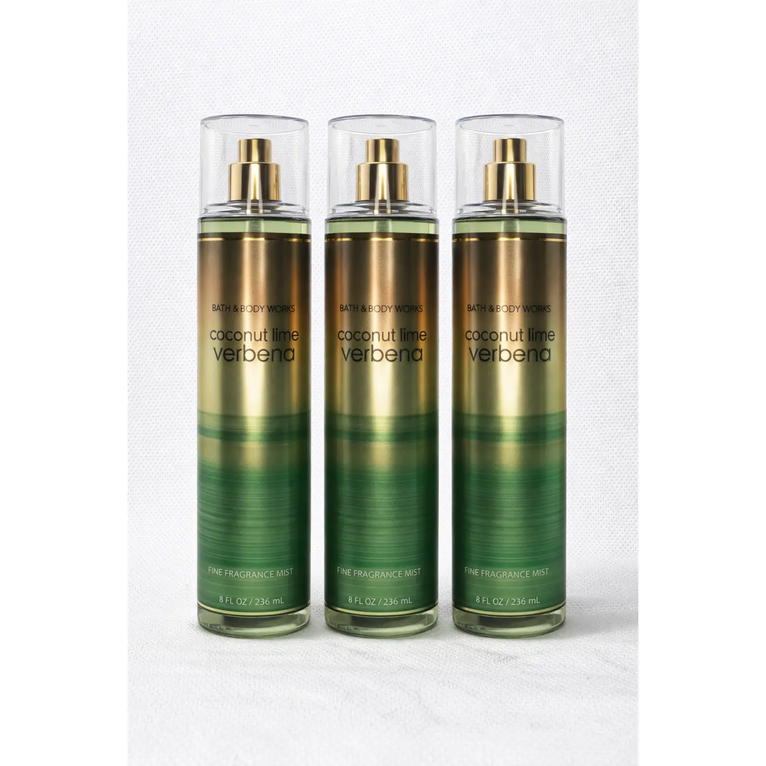 COCONUT LIME VERBENA Bath & Body Works Fragrance Mist 3-Pack – 8 oz Each