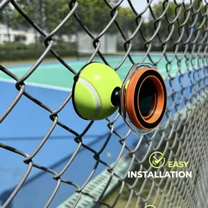 Tennis & Pickleball Magnetic Phone Fence Mount, 360° Rotatable Net Clip Phone Holder for Court, Capture Every Shot in Training & Matches, Strong Suction & Stable