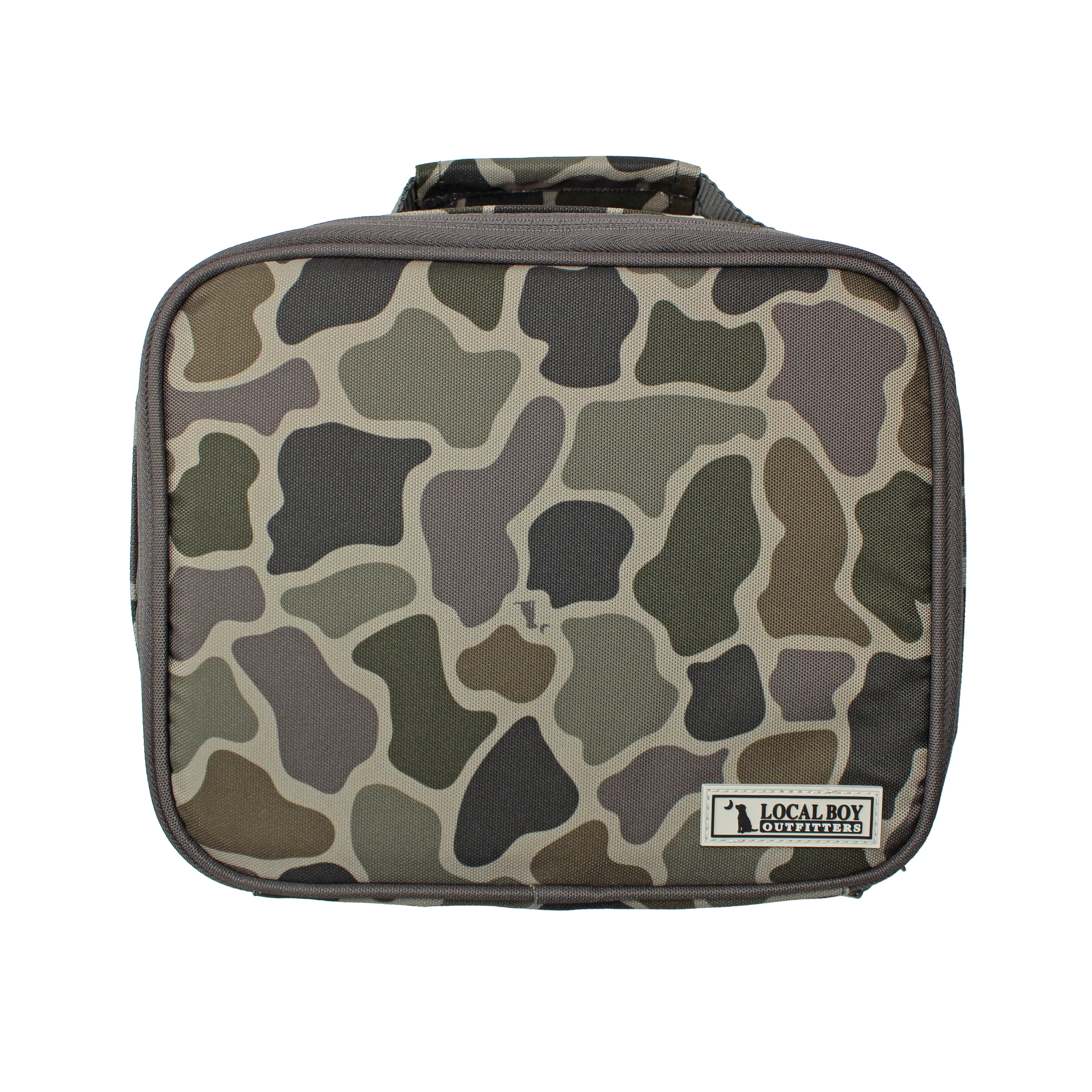 Local Boy Outfitters Brush Camouflage Insulated Lunch Box - Durable Zip-Closure Soft Cooler Bag with Efficient Cooling for Outdoor Adventure, Back to School Haul, Lunchbox, Thermal Bag