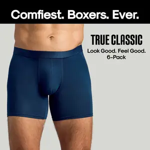 Black Boxer Briefs 6-Pack