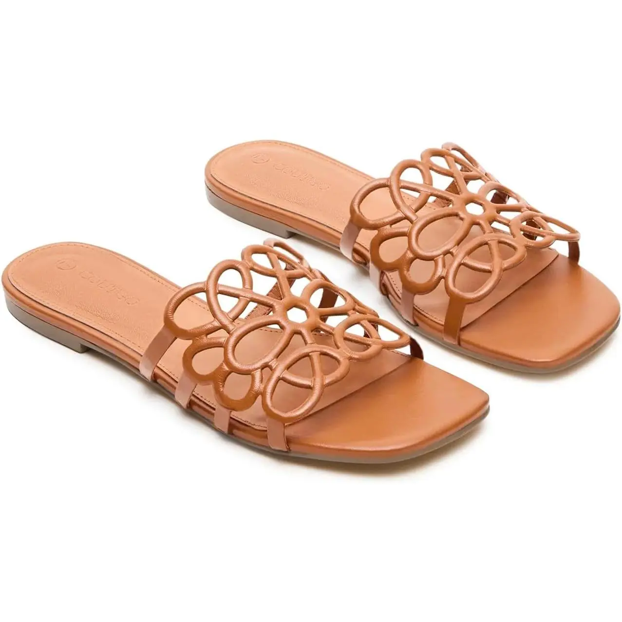 Coutgo Womens Flat Sandals Comfortable Square Open Toe Slides Slip On Summer Dressy Beach Shoes tiktokshopbacktoschool Coutgo Womens Flat Sandals Comfortable Square Open Toe Slides Slip On Summer Dressy Beach Shoes tiktokshopbacktoschool