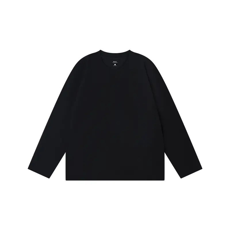 MIDMX Heavyweight Long Sleeve 100% Cotton Shirts Solid Color
