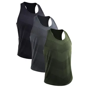 NELEUS Men's 3 Pack quick-drying Fitness running Vest Sports Training sleeveless T-shirt