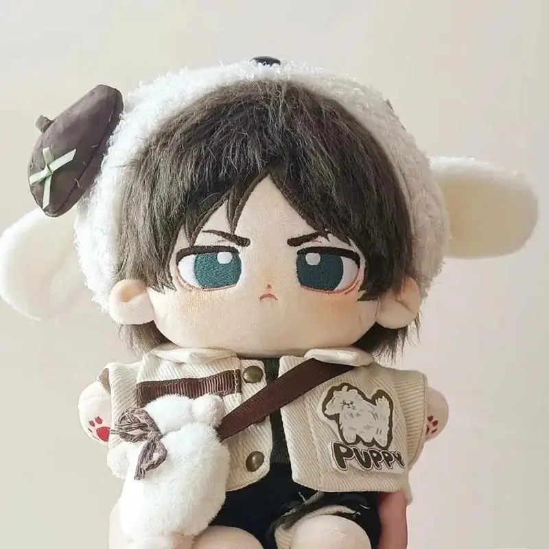 Stuffed 20cm Anime Attack On Titan Eren Yeager Cute Plush Doll Toys COS Cotton Doll For Children Adults Cartoon Collectible Doll