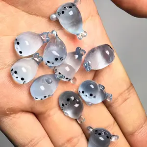 10pcs/20pcs Luminous Glow in the Dark Mini Resin Seal Ornaments, Creative Desktop Home Decoration Gifts, Random Cute Shapes, Cartoon Luminous Marine Animal Models, Holiday Decorations, Party Favors, Fun Design Gifts, Decorative Piece