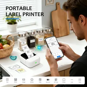 Mini Tattoo Transfer Stencil Printer, Portable Wireless Bluetooth-compatible Thermal Printer, Inkless Pocket Tattoo Copier, Compatible with iOS Android, Temporary Tattoo Printer