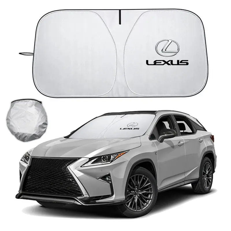 Car Sunshade Windshield Sun Shade Visor Cover UV Protection Shield Foldable For Lexus RX300 IS200 IS250 ES350 Ct200h UX250h NX300h RX350 ES300h RX400h NX Sun Shade Portable UV Protective Sunshade Windscreen Shade Cover Car Sun Shades