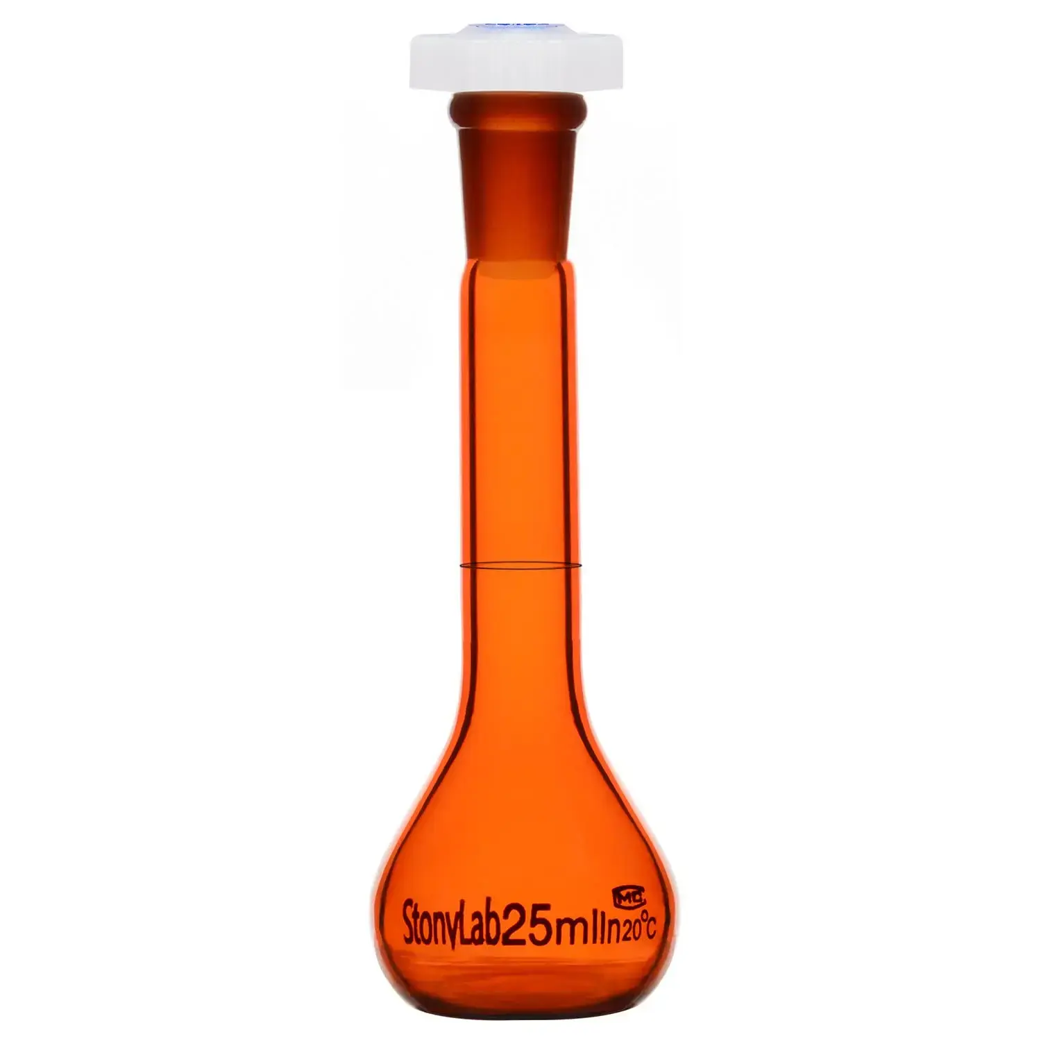 Amber Volumetric Flask, Class A, 10-500 ml