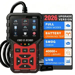 V511 OBD2 Scanner Live Data Professional Mechanic OBDII Diagnostic Code Reader Tool For Check Engine Light fathersdaygift