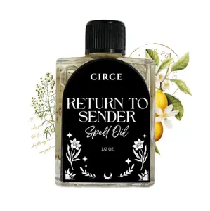 Circe Boutique Return To Sender Spell Oil 1/2 oz | Reversal Conjure | Back to Sender | Made with Reverse Herbs | Magickal Ritual