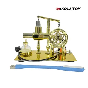 NIKOLATOY Stirling engine model - power generation+LED light
