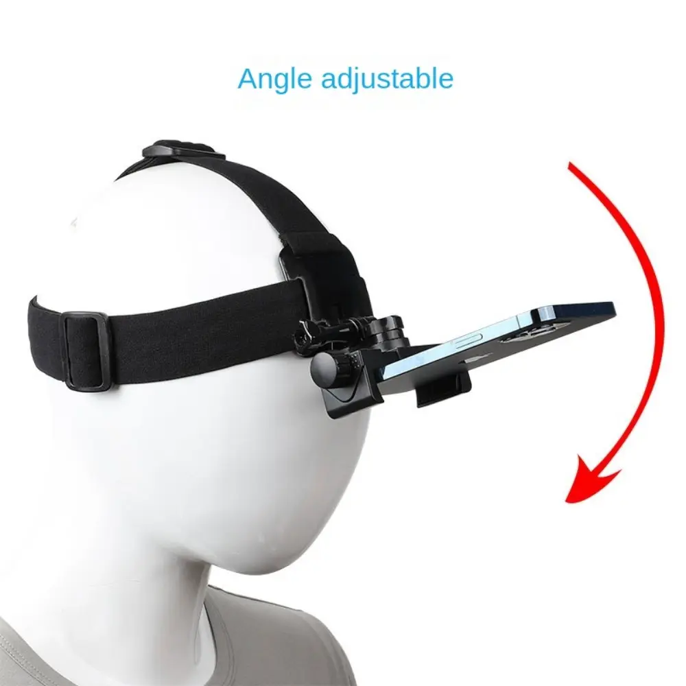 Hands-Free Pov Phone Headband Stand, Phone Holder, Adjustable Design, Swivel Mount, Live Streaming, Vlogging, Sports Shooting, Content Creation, Perfect Gift, Mount, Cell Phone Mounts