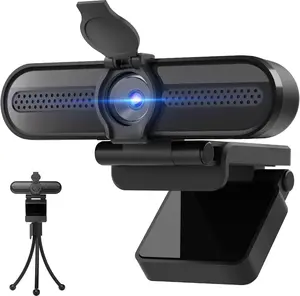 SAYLAS 2K/1080P HD Webcam with Noise-Cancelling Microphone – Autofocus USB Web Camera for PC, Laptop & Mac, Plug & Play Streaming Camera for Zoom Calls with Privacy Cover