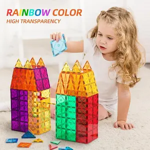 TheSevenStar Magnetic Building Tiles for Kids Age 4-8 3-5, Toddler STEM Magnet Blocks, Kids Toys Birthday for 3 4 5 6 Year Old