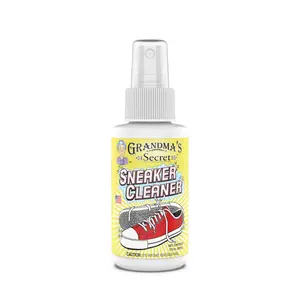 Grandma's Secret Shoe Cleaner - Stain Remover Spray for Rubber, Canvas and Leather - Removes Dirt, Grime and Grass - Sneakers Cleaner for Outdoor Shoes, Slippers and Moccasins