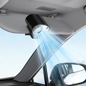 Joytutus Summervibes-2026 Clip-On Vehicle Fan, Vehicle Accessories, Auto Accessories, 360° Rotatable, 100 Adjustable Speeds, LED Display, USB Rechargeable, 16℃ Semi-Cooling, 20Hr 3000mAh Battery, Portable Personal Cooling Device