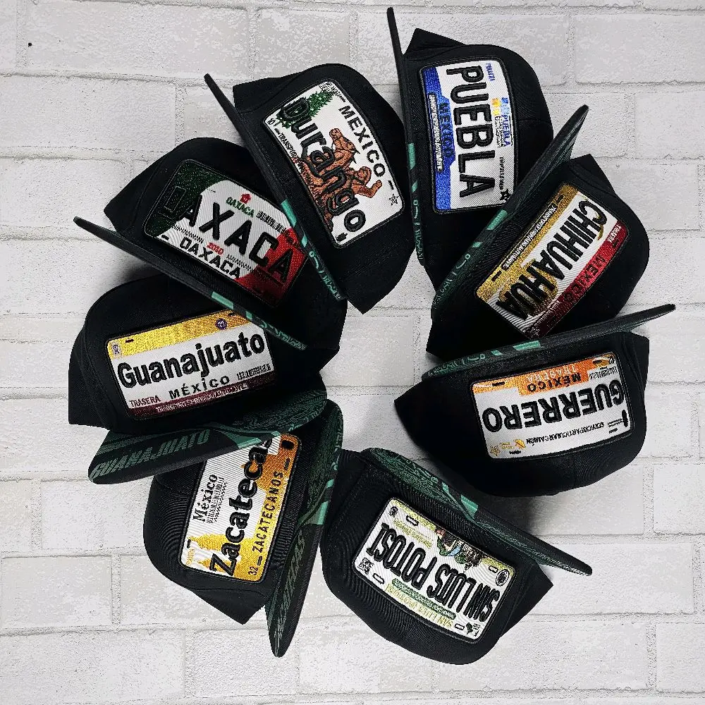 Mexican State Adjustable Snapback Cap, Gorra de Estados de Mexico, Adjustable Closure, Casual Style, High-Quality Construction