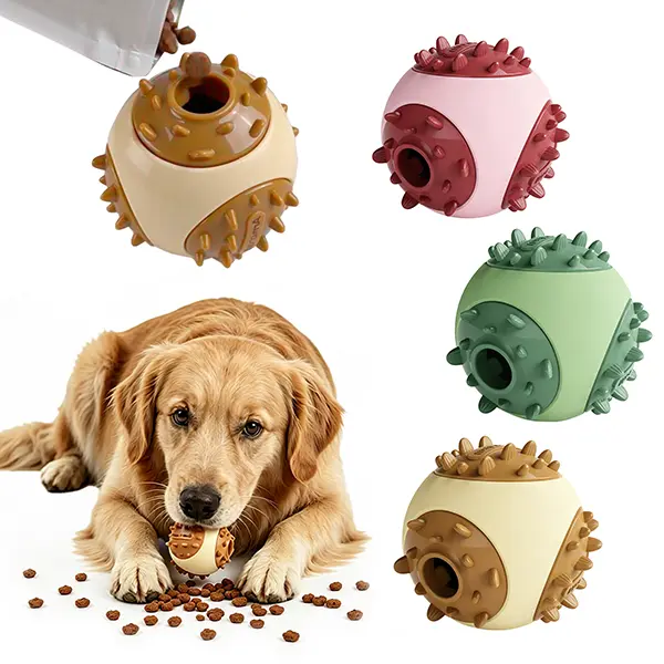 DailyLeap TPR Universal Dog Puzzle Slow Feeder Ball Toy - Kibble/Treat-Fillable, 10-Minute Fun Puzzle, 10-Second Gobbling Prevention, Boredom Buster, Safe & Durable, Fills with Kibble or Treats, Burn Off Extra Energy