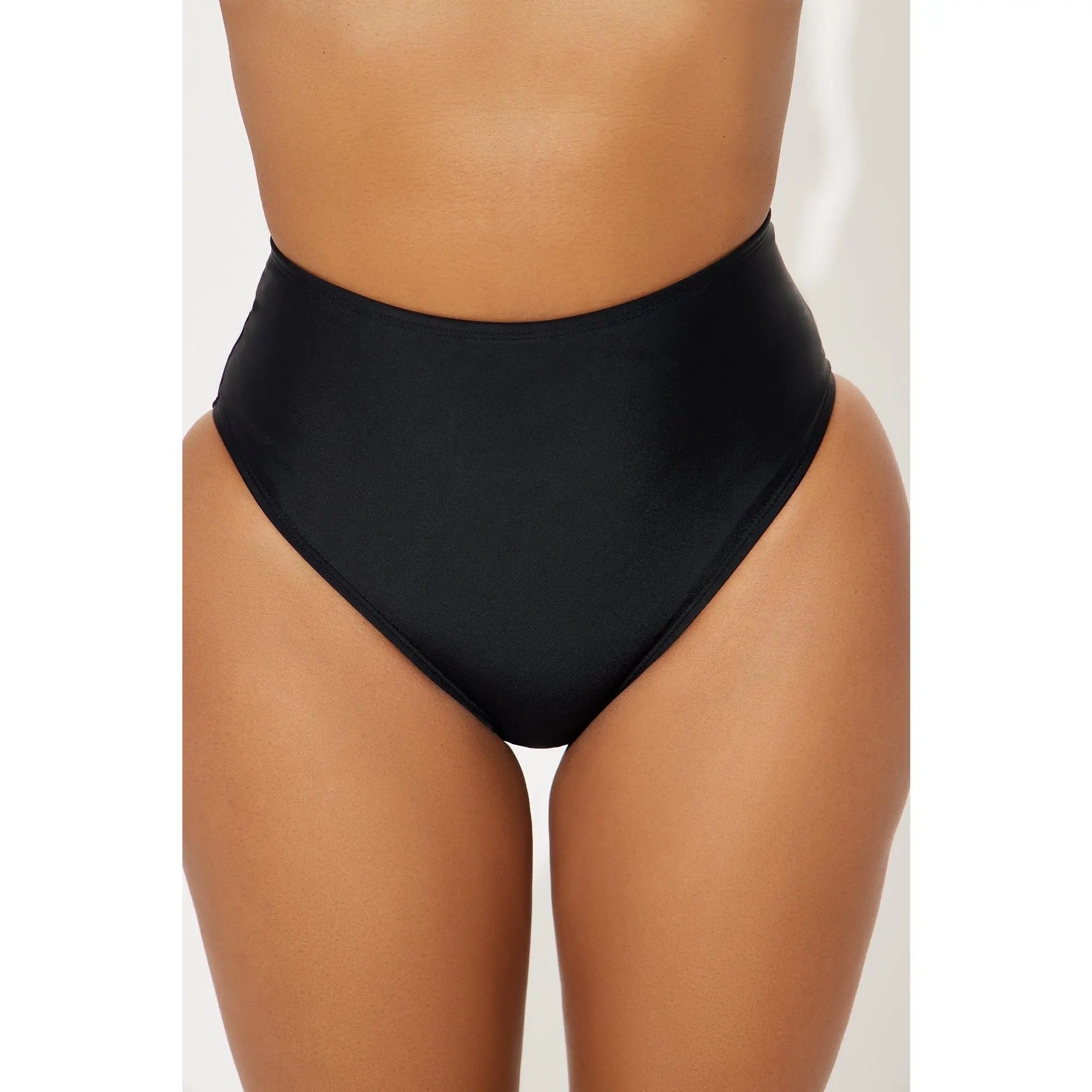 Maui Mix And Match High Rise Bikini Bottom - Black
