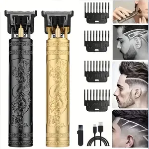 USB Rechargeable Hair Clipper for Men & Women, Electric Trimmer & Beard Shaver for 0mm Bald Head Cuts, Cordless Hair Trimmer for All Hair Types, USB Fade Clipper